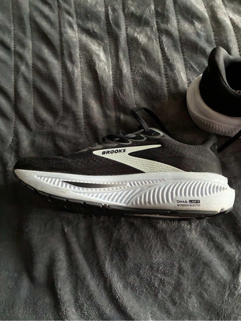 Brooks Black and White Shoe